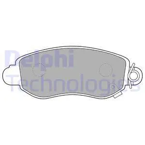 Brake Pad Set, disc brake (LP1582)