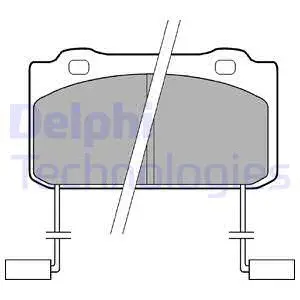 Brake Pad Set, disc brake (LP899)