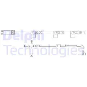 Warning Contact, brake pad wear (LZ0233)