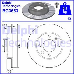 Brake Disc (BG3653)