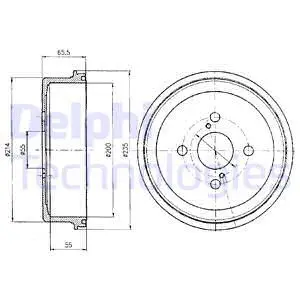 Brake Drum (BF278)
