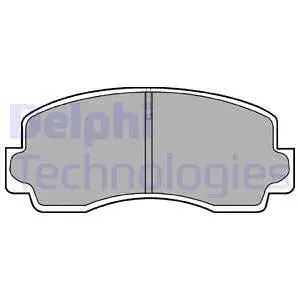 Brake Pad Set, disc brake (LP529)