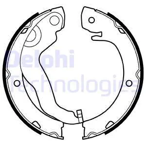 Brake Shoe Set, parking brake (LS2051)