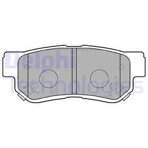 Brake Pad Set, disc brake (LP1539)