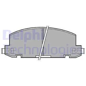 Brake Pad Set, disc brake (LP412)