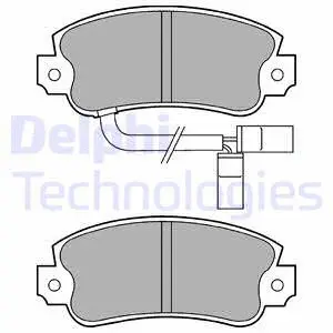 Brake Pad Set, disc brake (LP433)