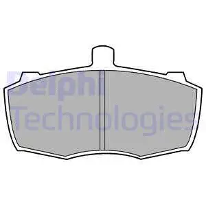 Brake Pad Set, disc brake (LP413)