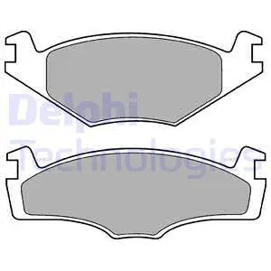 Brake Pad Set, disc brake (LP421)