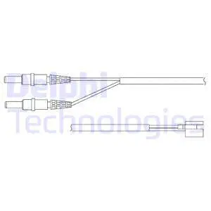 Warning Contact, brake pad wear (LZ0147)
