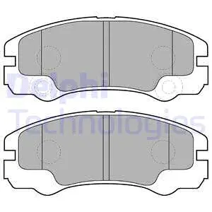 Brake Pad Set, disc brake (LP1552)