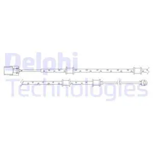 Warning Contact, brake pad wear (LZ0254)