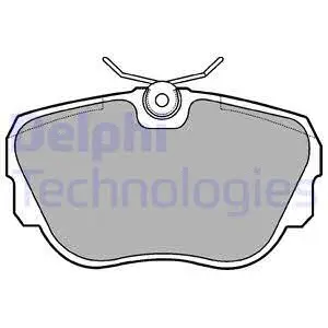 Brake Pad Set, disc brake (LP596)