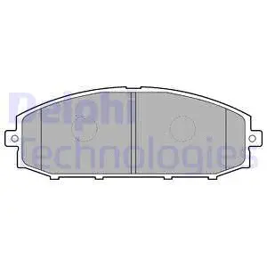 Brake Pad Set, disc brake (LP1305)