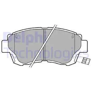 Brake Pad Set, disc brake (LP936)