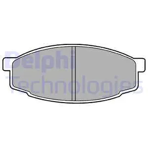 Brake Pad Set, disc brake (LP461)