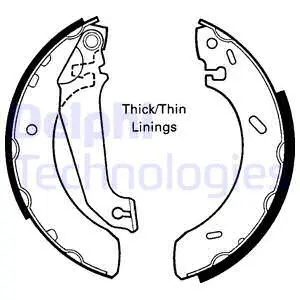 Brake Shoe Set (LS1617)