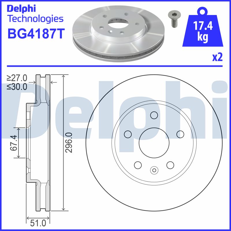 Brake Disc (BG4187T)