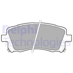 Brake Pad Set, disc brake (LP1663)