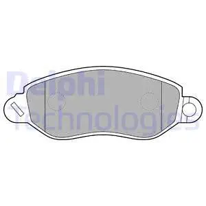 Brake Pad Set, disc brake (LP1583)