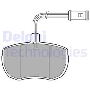 Brake Pad Set, disc brake (LP651)