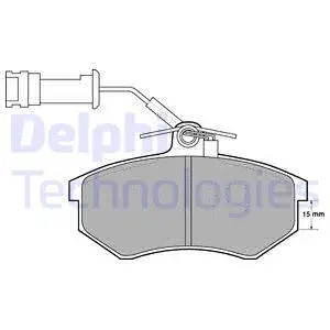 Brake Pad Set, disc brake (LP444)