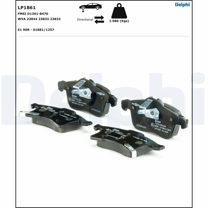 Brake Pad Set, disc brake