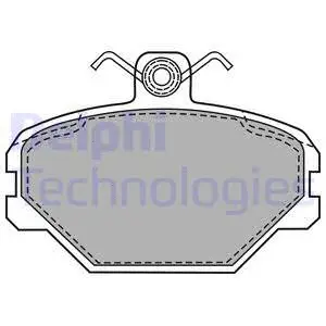 Brake Pad Set, disc brake (LP1444)