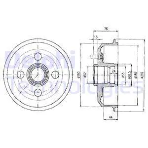 Brake Drum (BF329)