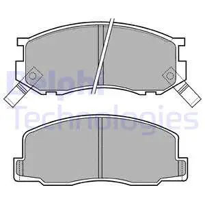 Brake Pad Set, disc brake (LP409)