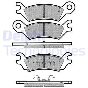 Brake Pad Set, disc brake (LP631)