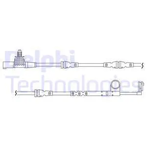 Warning Contact, brake pad wear (LZ0197)