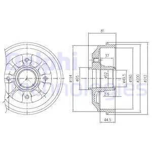 Brake Drum (BFR282)