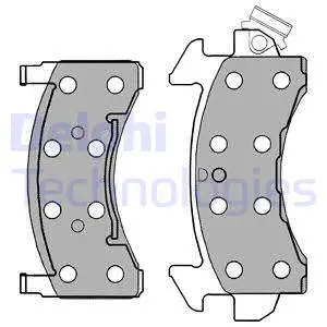 Brake Pad Set, disc brake (LP1258)