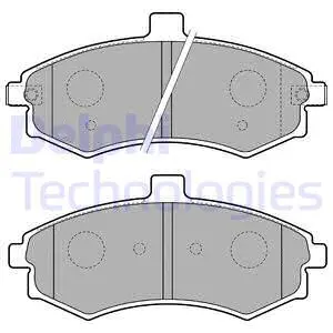 Brake Pad Set, disc brake (LP1788)