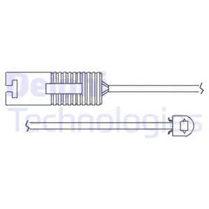 Warning Contact, brake pad wear (LZ0119)