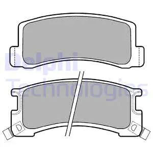 Brake Pad Set, disc brake (LP407)