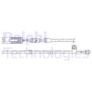 Warning Contact, brake pad wear (LZ0225)