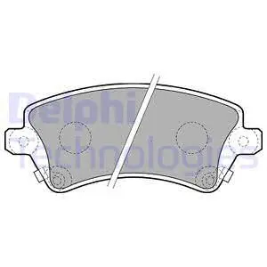 Brake Pad Set, disc brake (LP1737)