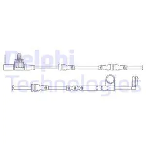 Warning Contact, brake pad wear (LZ0266)
