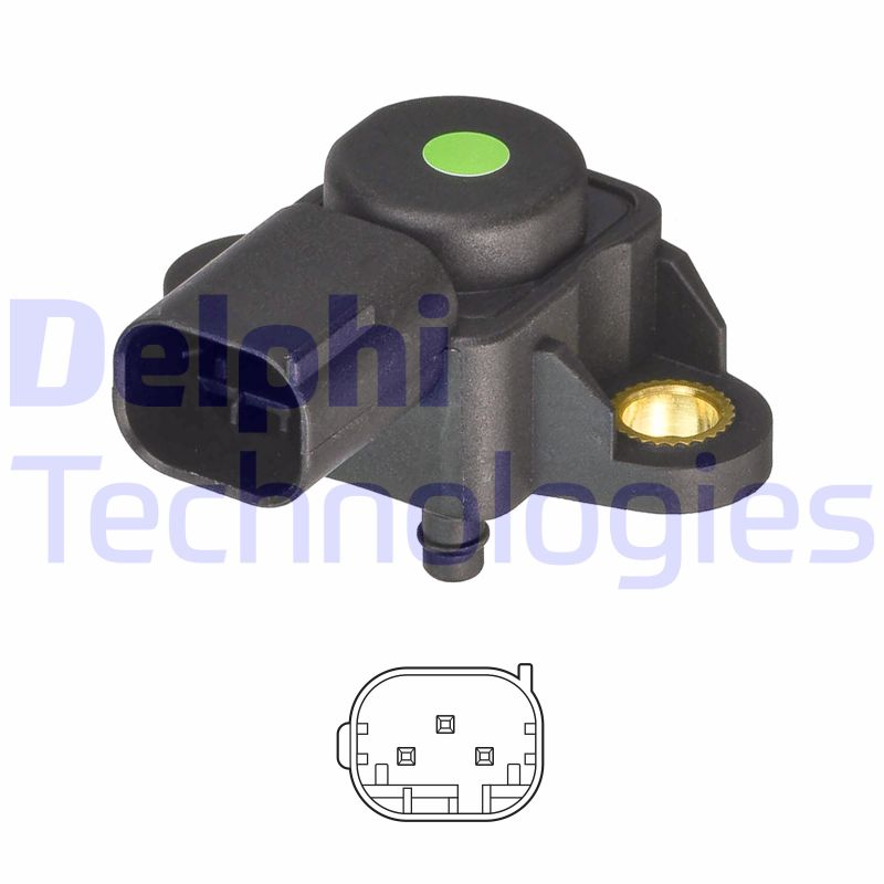 Sensor, intake manifold pressure (PS20068-12B1)