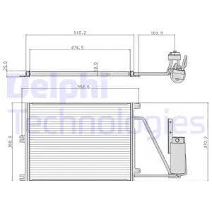Condenser, air conditioning (TSP0225105)