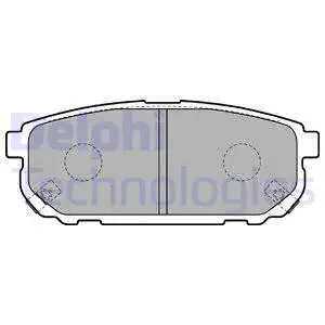 Brake Pad Set, disc brake (LP1850)