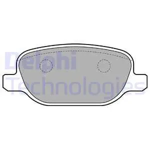 Brake Pad Set, disc brake (LP1845)