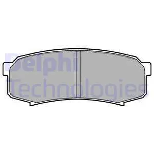 Brake Pad Set, disc brake (LP963)