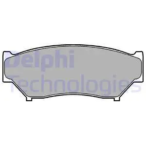 Brake Pad Set, disc brake (LP967)