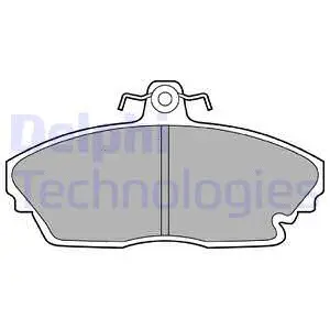 Brake Pad Set, disc brake (LP1210)