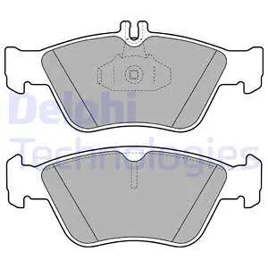 Brake Pad Set, disc brake (LP1588)