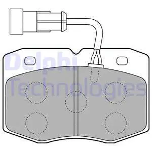 Brake Pad Set, disc brake (LP1776)
