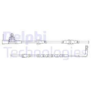Warning Contact, brake pad wear (LZ0260)