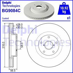Brake Disc (BG9084C)